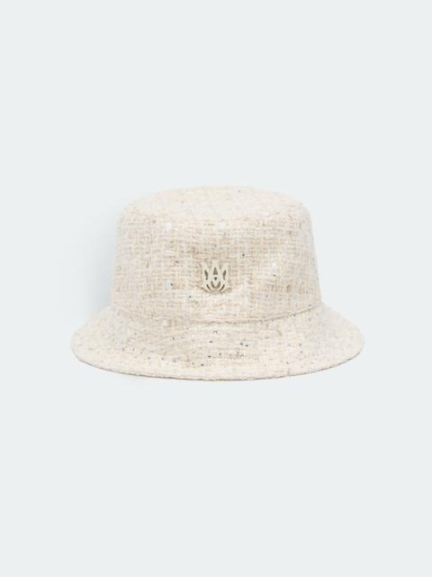 AMIRI CRYSTAL BOUCLE BUCKET HAT