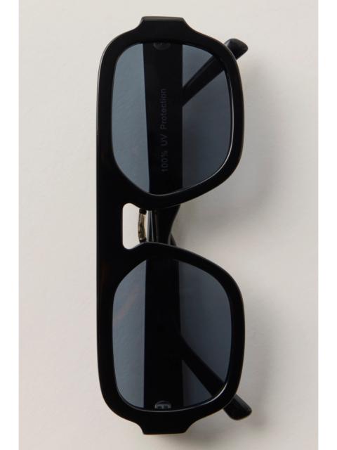 FREE PEOPLE Rhiannon Modern Aviator Polarized Sunglasses