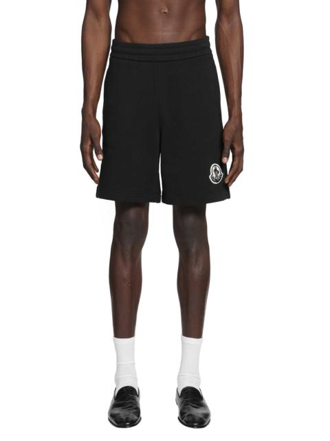 Moncler Logo Cotton Jersey Shorts
