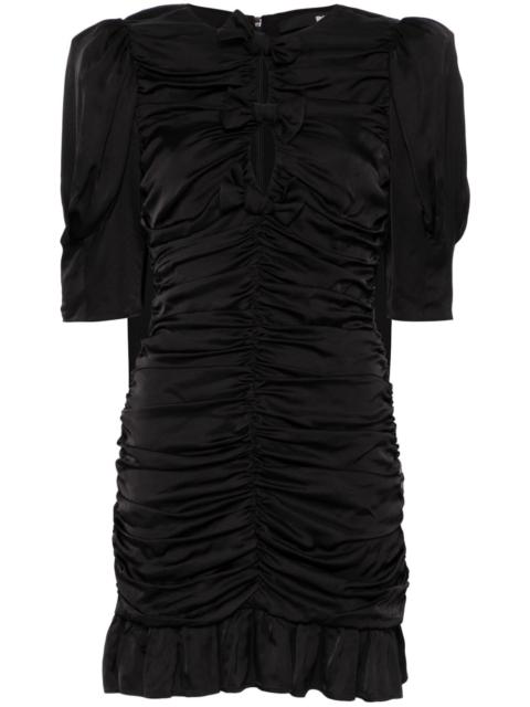 ROTATE ruffled satin mini dress