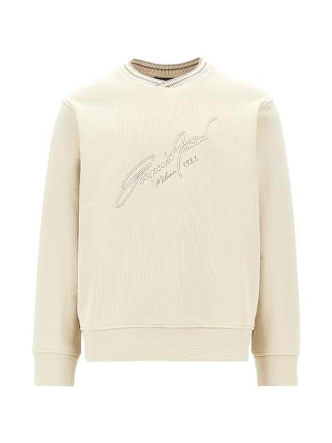 EMPORIO ARMANI logo-embroidered sweatshirt