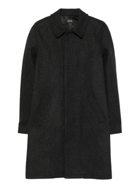 A.P.C. welt-pocket wool-blend coat