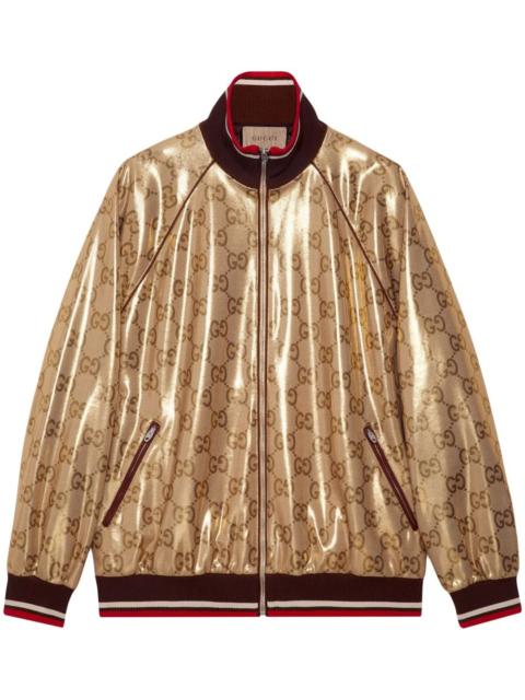 GUCCI GG technical jersey zip jacket