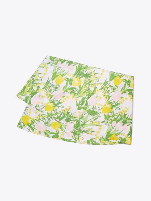 TORY BURCH Les Tulipes Round Tablecloth, 120"