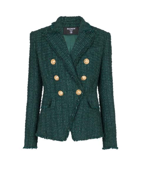 6-button tweed jacket