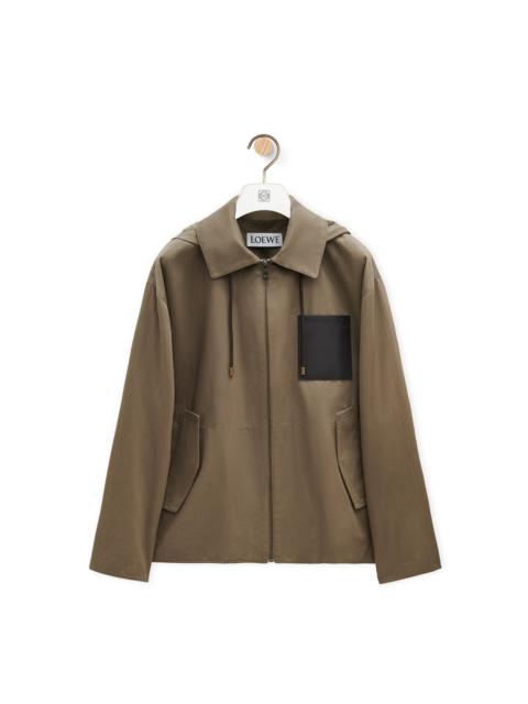 Loewe Hooded jacket in cotton