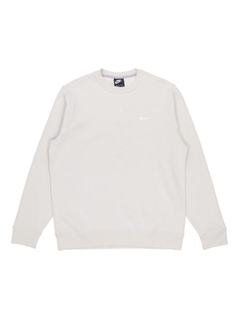 Nike Nike Fleece Solid Color Fleece Lined Stay Warm Pullover light grey 916609-072
