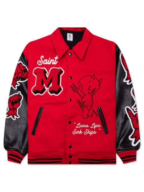 SAINT M×××××× Devil varsity 편지 재킷