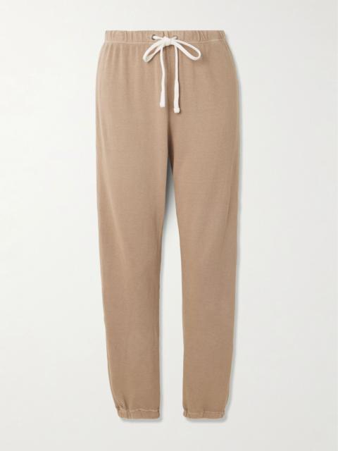 JAMES PERSE Cotton-terry track pants Light brown