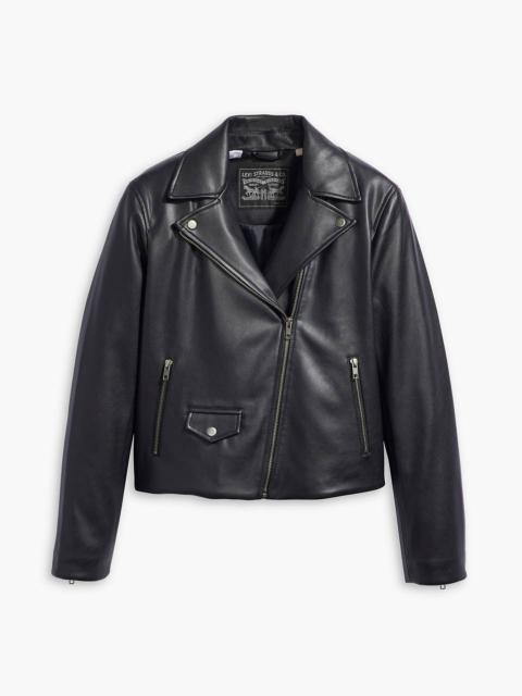 LELOU SHRUNKEN MOTO JACKET