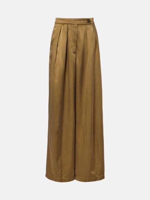 Dries Van Noten Pleated high-rise wide-leg pants