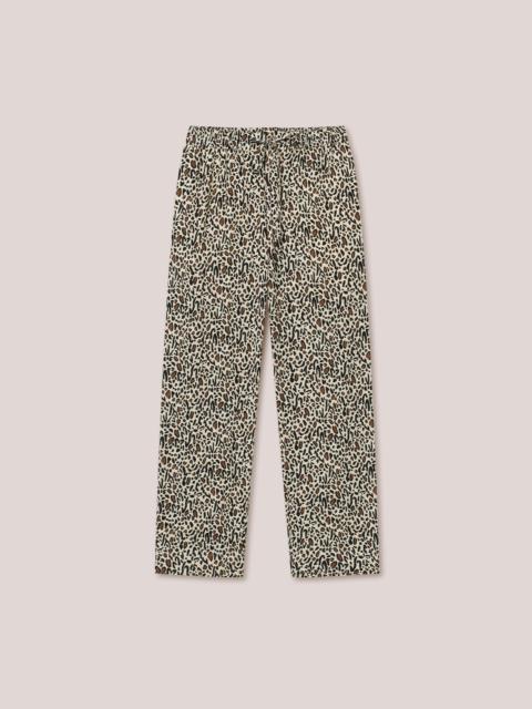 Nanushka JAIN - 60’s pleat relaxed pants - Creme Ocelot