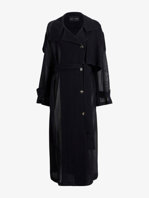 Proenza Schouler Esha Coat in Sheer Wool