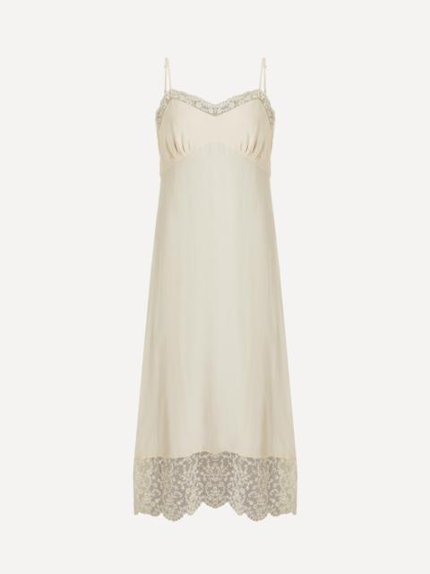 Simone Rocha Black Lace Trim Slip Dress