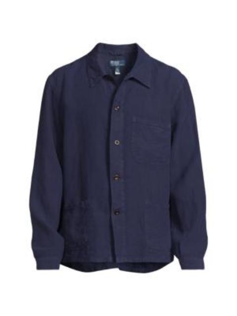 Polo Ralph Lauren Men's Linen Utility Jacket - Newport Navy