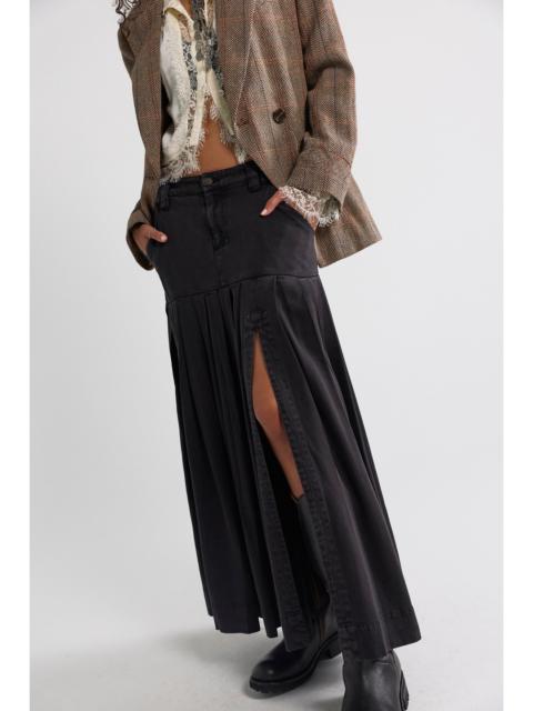 FREE PEOPLE 53rd Street Chino Maxi Skirt