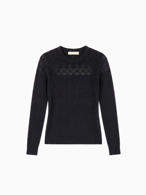 ULLA JOHNSON Emelie Long Sleeve Cashmere Top