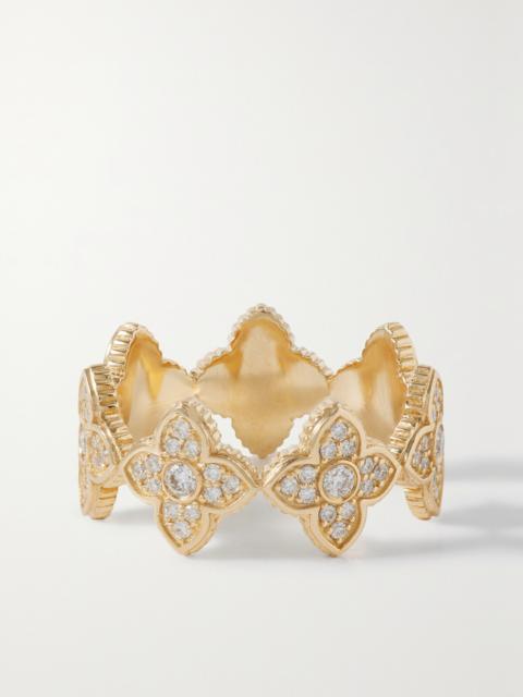 SYDNEY EVAN Moroccan Eternity 14-karat Diamond Ring