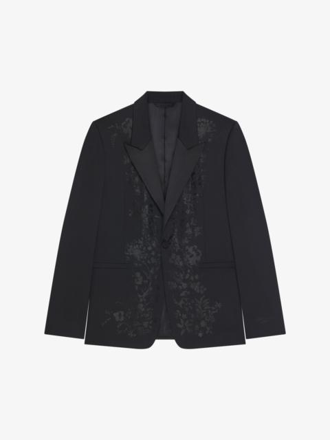 SLIM FIT JACKET IN FLORAL JACQUARD