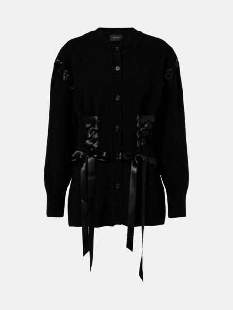 Simone Rocha Embellished wool-blend cardigan