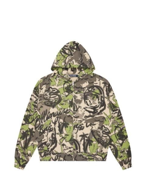 BILLIONAIRE BOYS CLUB camouflage zip hoodie