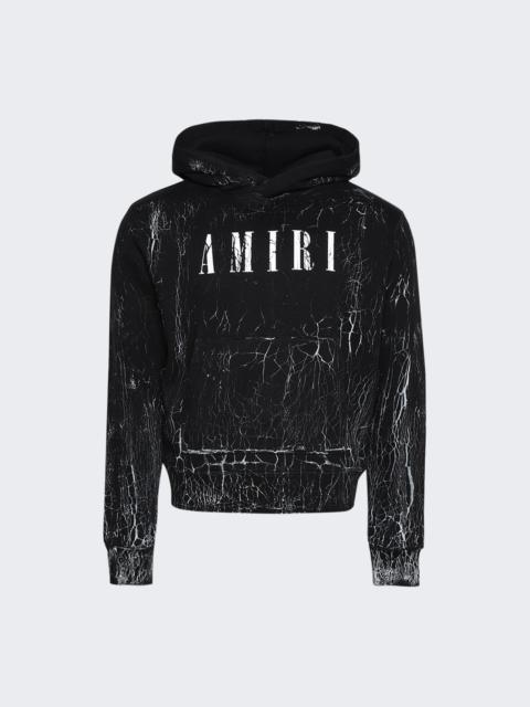 AMIRI Cracked Dye Core Logo Hoodie Black