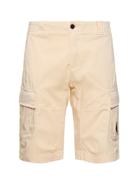 Stretch cotton cargo shorts
