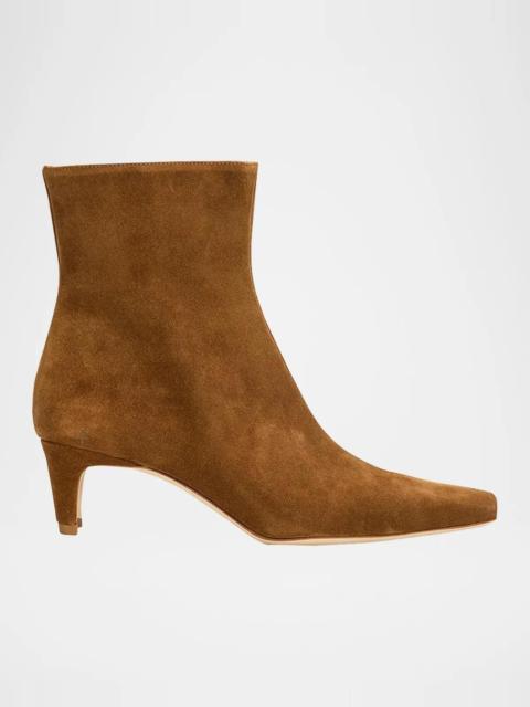 STAUD Wally 60MM Leather Ankle Boots