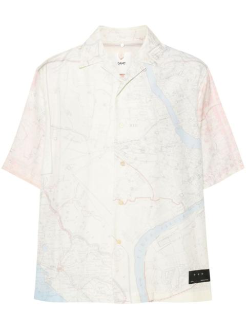 OAMC map-print short-sleeves shirt