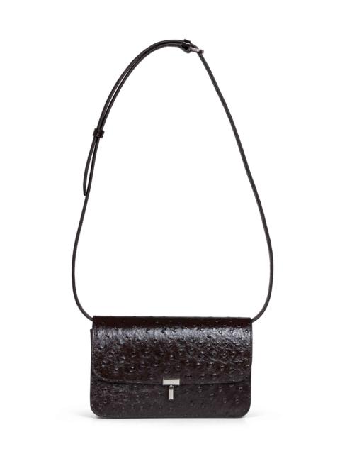 TOTEME Burgundy T-lock crossbody bag
