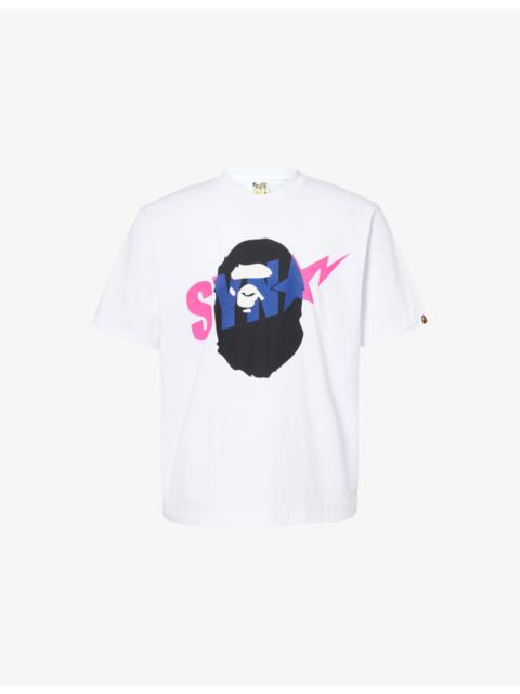 A BATHING APE® BAPE x Spotify x Syna Ape Head Relaxed-Fit Cotton-Jersey T-Shirt