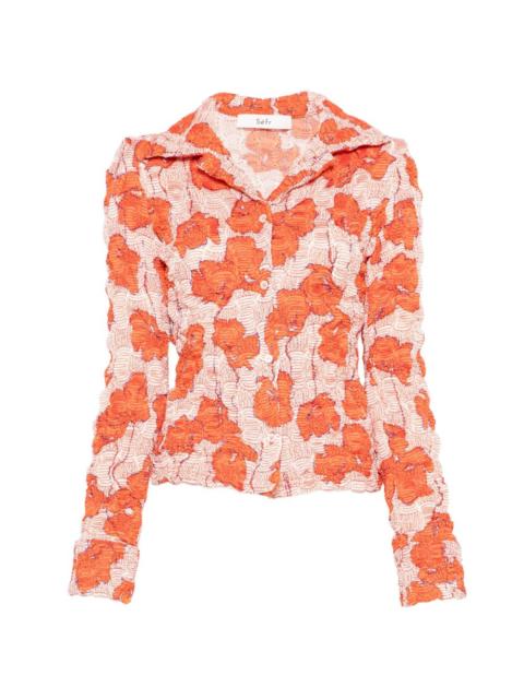 Séfr Erin crinkled floral shirt