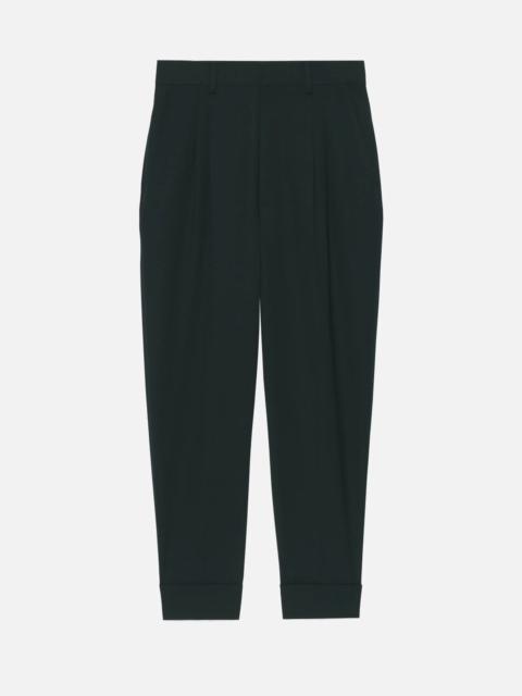 AMI Paris Carrot Fit Trousers With Hem And Pleats