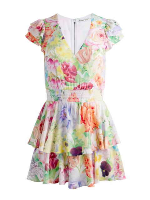 Alice + Olivia MARISKA RUFFLE SKORT ROMPER