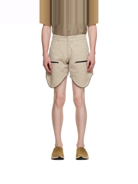 OLLY SHINDER Beige Scout Shorts
