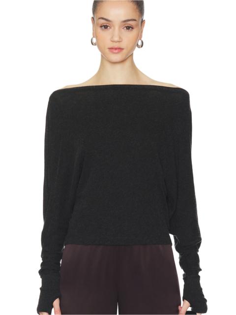 Enza Costa Cashmere Jersey Dolman Top