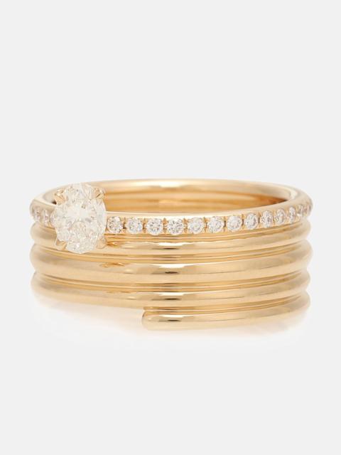 REPOSSI Blast 18kt rose-gold ring with diamonds
