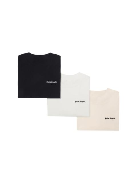 logo-embroidered T-shirts (pack of three)