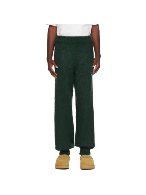 ADER error Green Embroidered Sweatpants