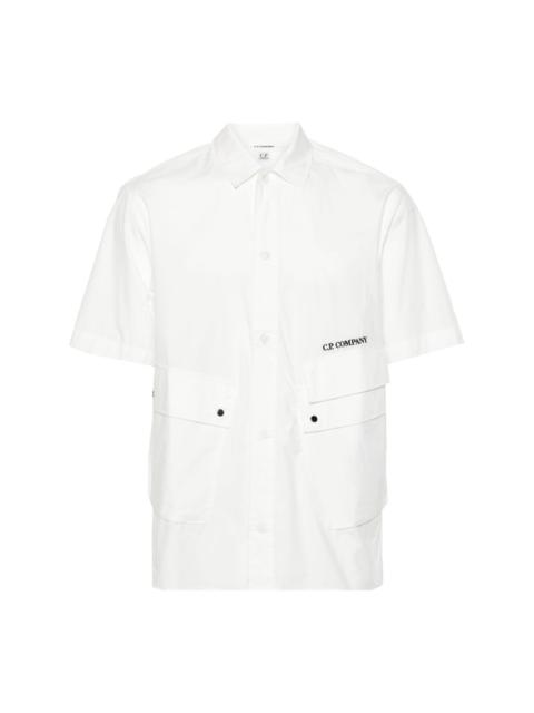multi-pocket cotton shirt