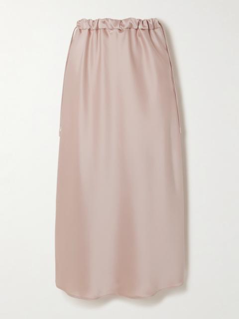 Max Mara Editore Satin Midi Skirt