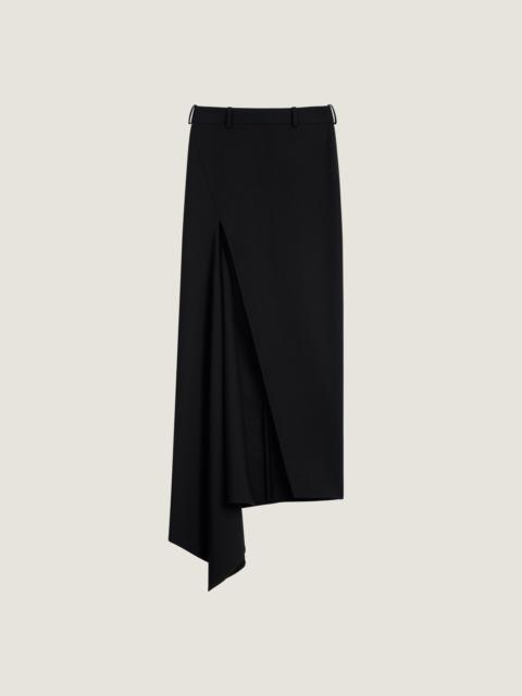 Givenchy SLASHED LONG SKIRT IN WOOL