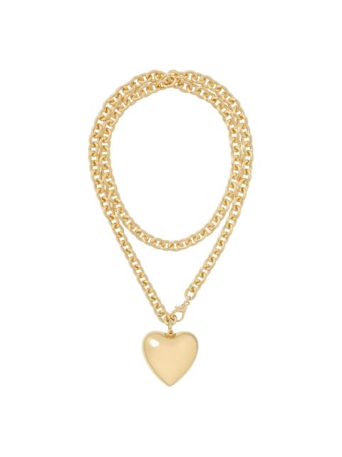 ROXANNE ASSOULIN Big Puffy Heart Charm necklace