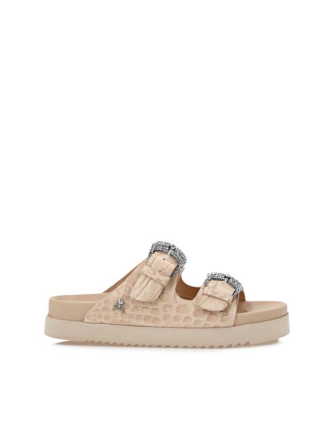 PHILIPP PLEIN Croco-printed sandals