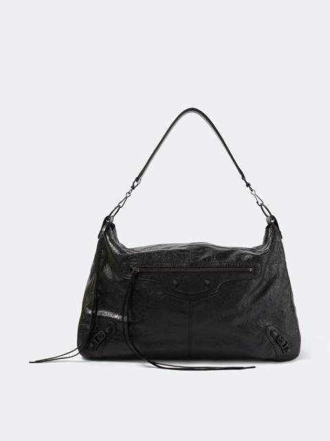 BALENCIAGA Le City Moto leather shoulder bag