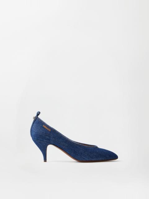 VERSACE Tina Denim Pumps 65 mm