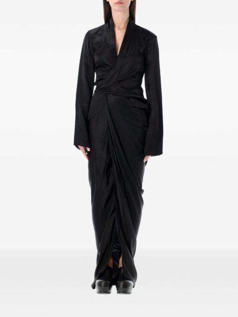 Rick Owens V-neck wrap maxi dress