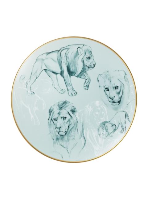 Hermès Carnets d'Equateur Lions Salad Plate