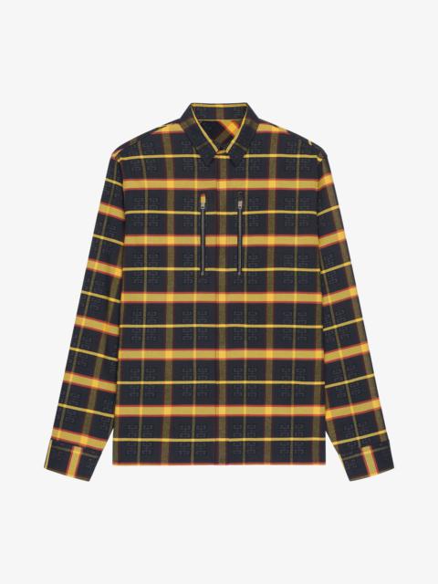 4G OVERSIZED CHECKED OVERSHIRT IN FLANNEL