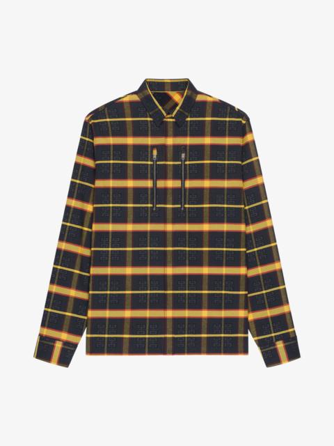 Givenchy 4G OVERSIZED CHECKED OVERSHIRT IN FLANNEL